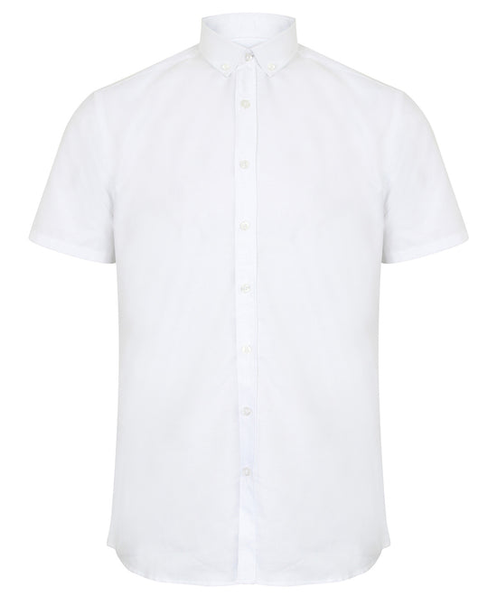 Modern short sleeve Oxford shirt