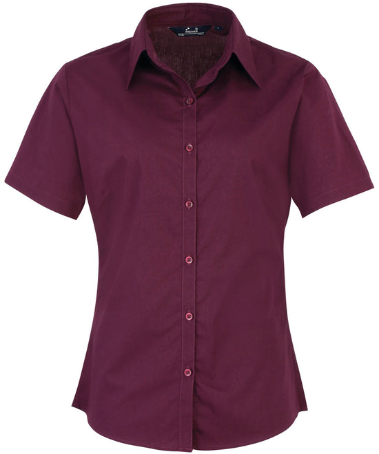 Laden Sie das Bild in den Galerie-Viewer, Women&amp;#39;s short sleeve poplin blouse
