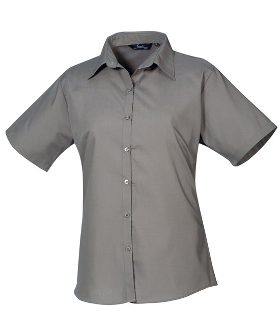 Laden Sie das Bild in den Galerie-Viewer, Women&amp;#39;s short sleeve poplin blouse
