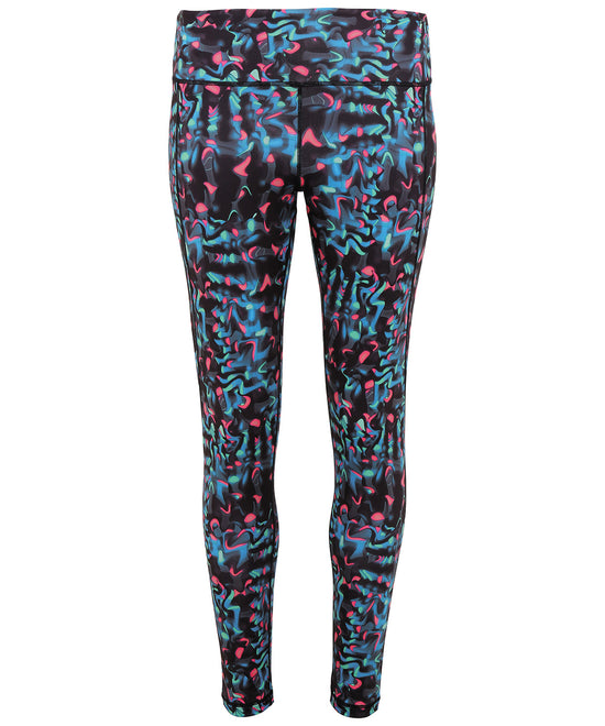 Women's TriDri® performance neon marine leggings full-length