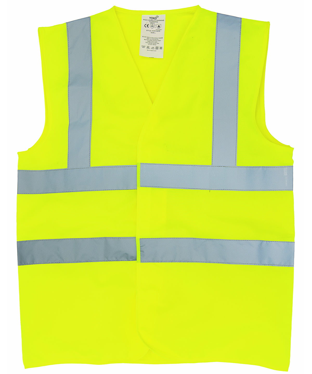 Flame-retardant hi-vis sleeveless waistcoat (HVW100FR)