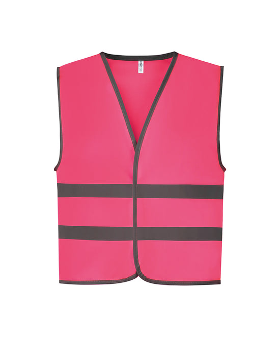 Hi-vis reflective border kids waistcoat (HVW102CH)