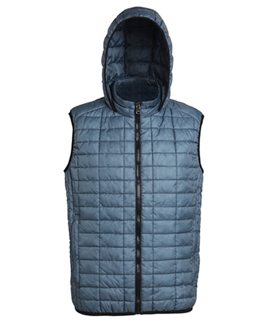 Honeycomb hooded gilet