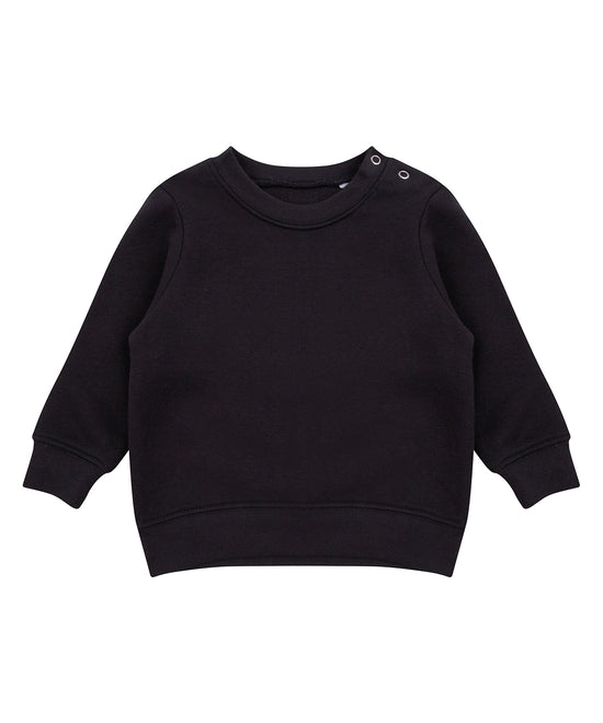 Crew neck sweatshirt with shoulder poppers