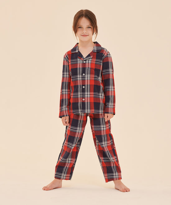 Laden Sie das Bild in den Galerie-Viewer, Kids tartan lounge set
