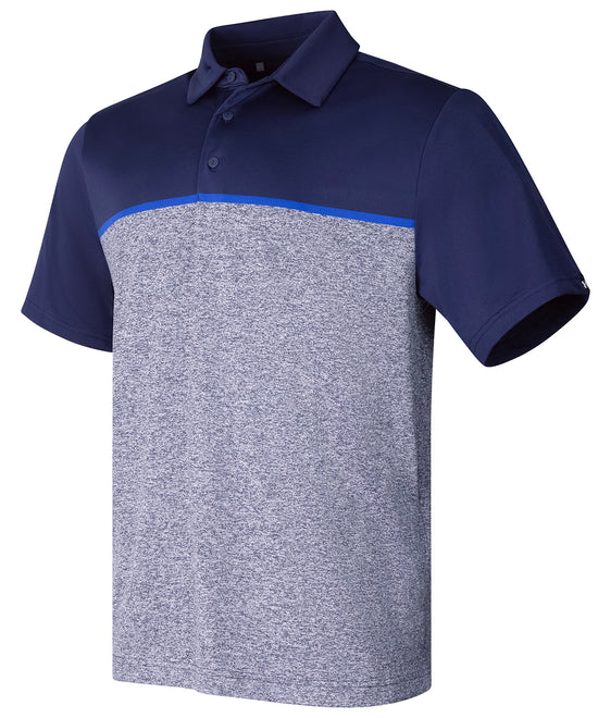 Load image into Gallery viewer, UA playoff 3.0 stripe polo LB – edge lit
