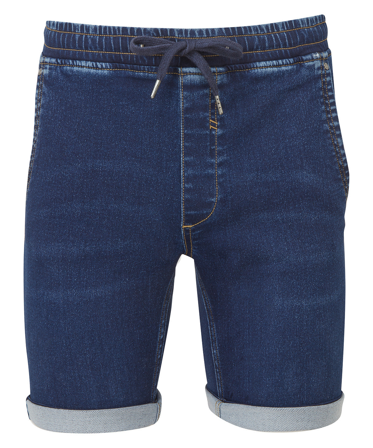 Men’s denim drawstring shorts