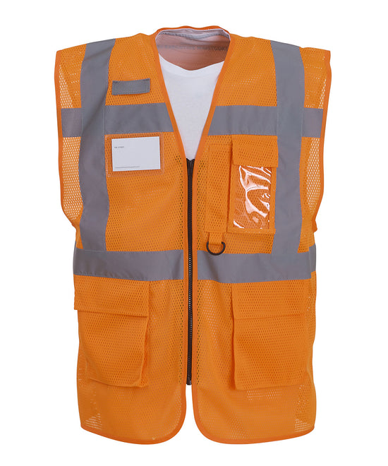 Laden Sie das Bild in den Galerie-Viewer, Hi-vis top cool open-mesh executive waistcoat (HVW820)
