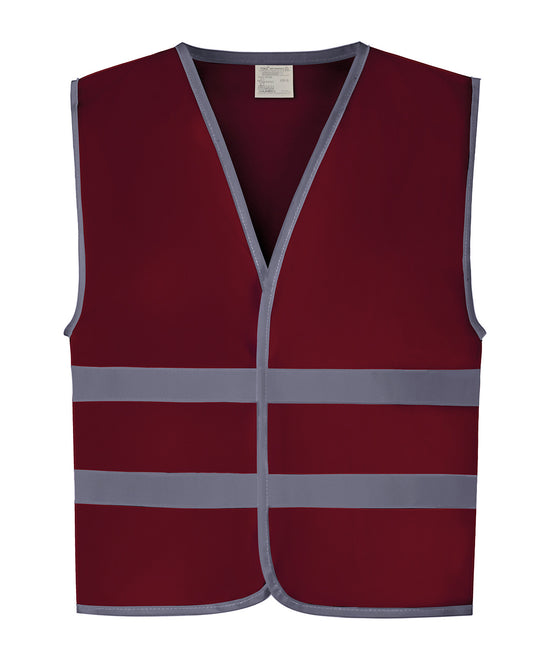 Hi-vis reflective border kids waistcoat (HVW102CH)