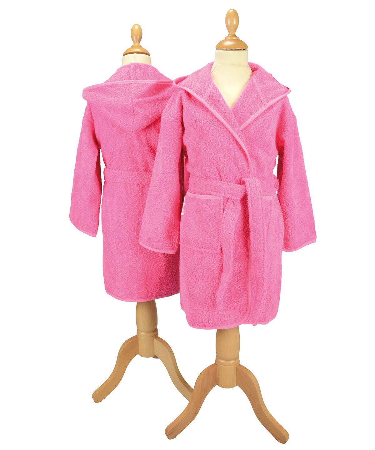 Pink - ARTG® Boyzz & Girlzz® hooded bathrobe