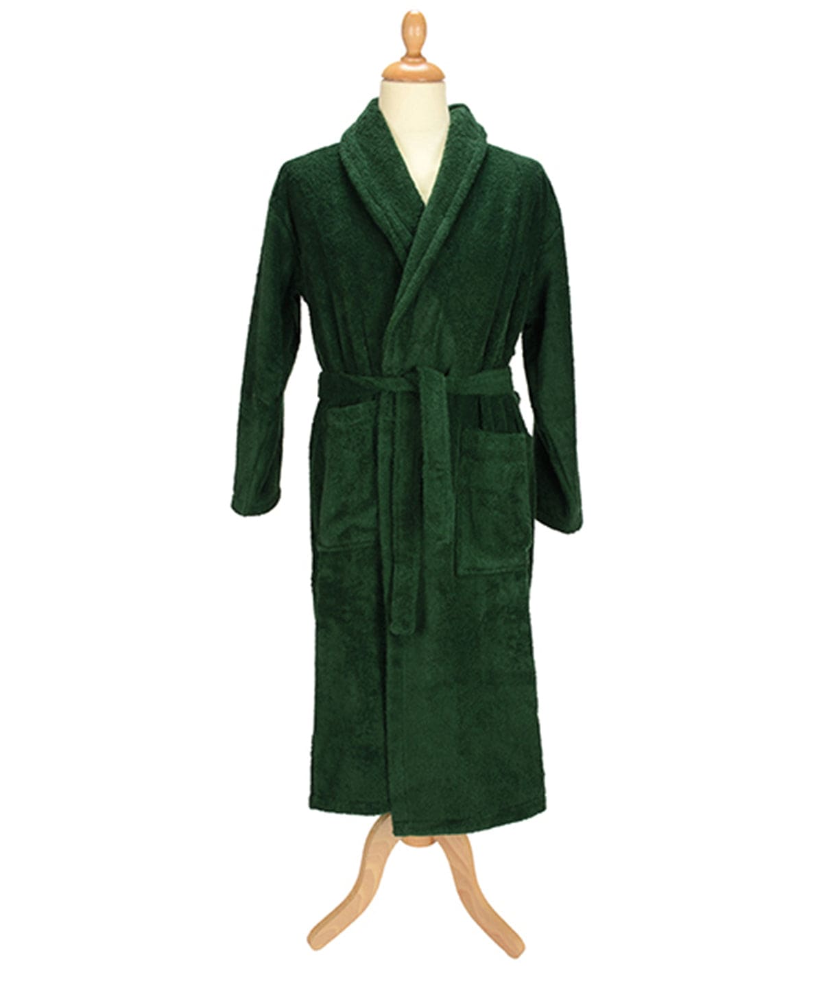 Dark Green - ARTG® Bath robe with shawl collar