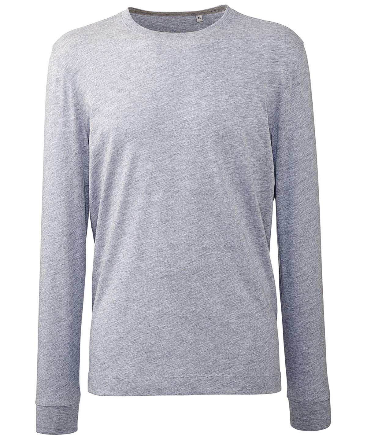 Grey Marl - Men's long sleeve Anthem t-shirt