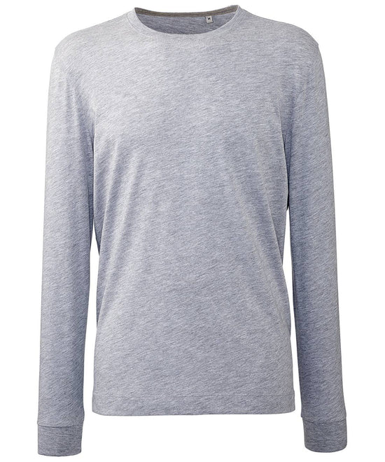Grey Marl - Men's long sleeve Anthem t-shirt