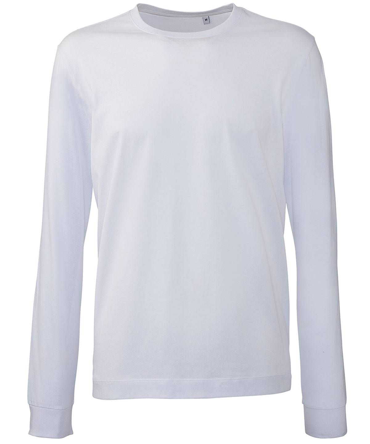 Load image into Gallery viewer, White - Men&amp;#39;s long sleeve Anthem t-shirt
