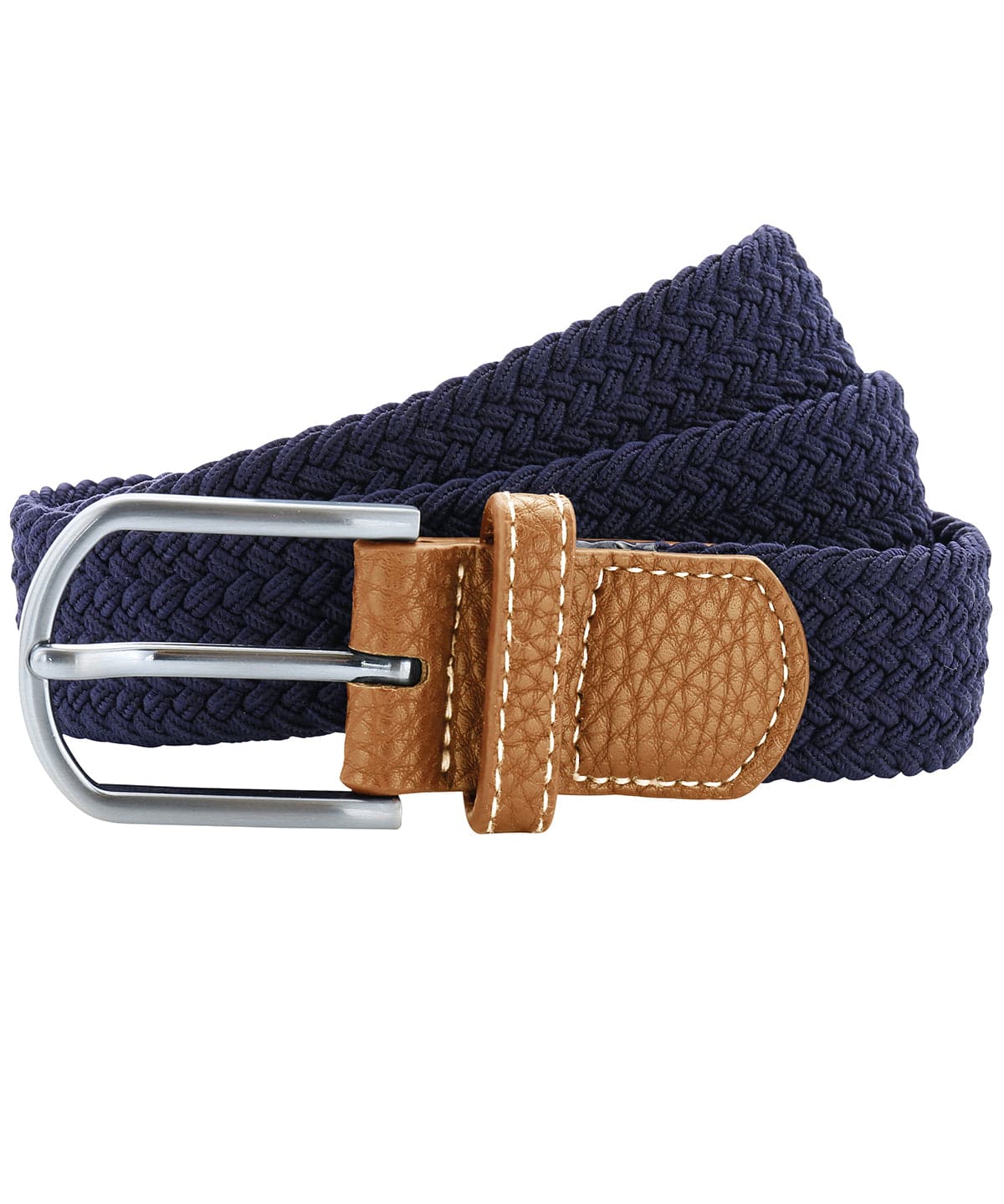 Navy - Braid stretch belt