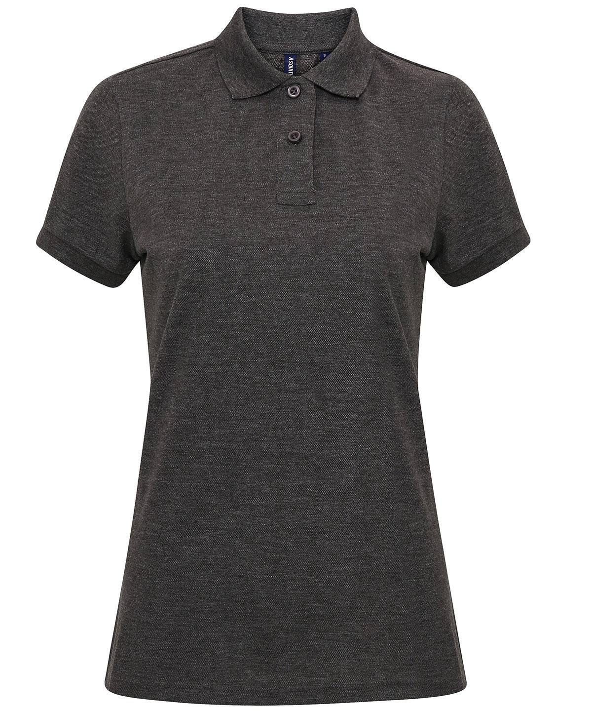 Charcoal - Women’s polycotton blend polo