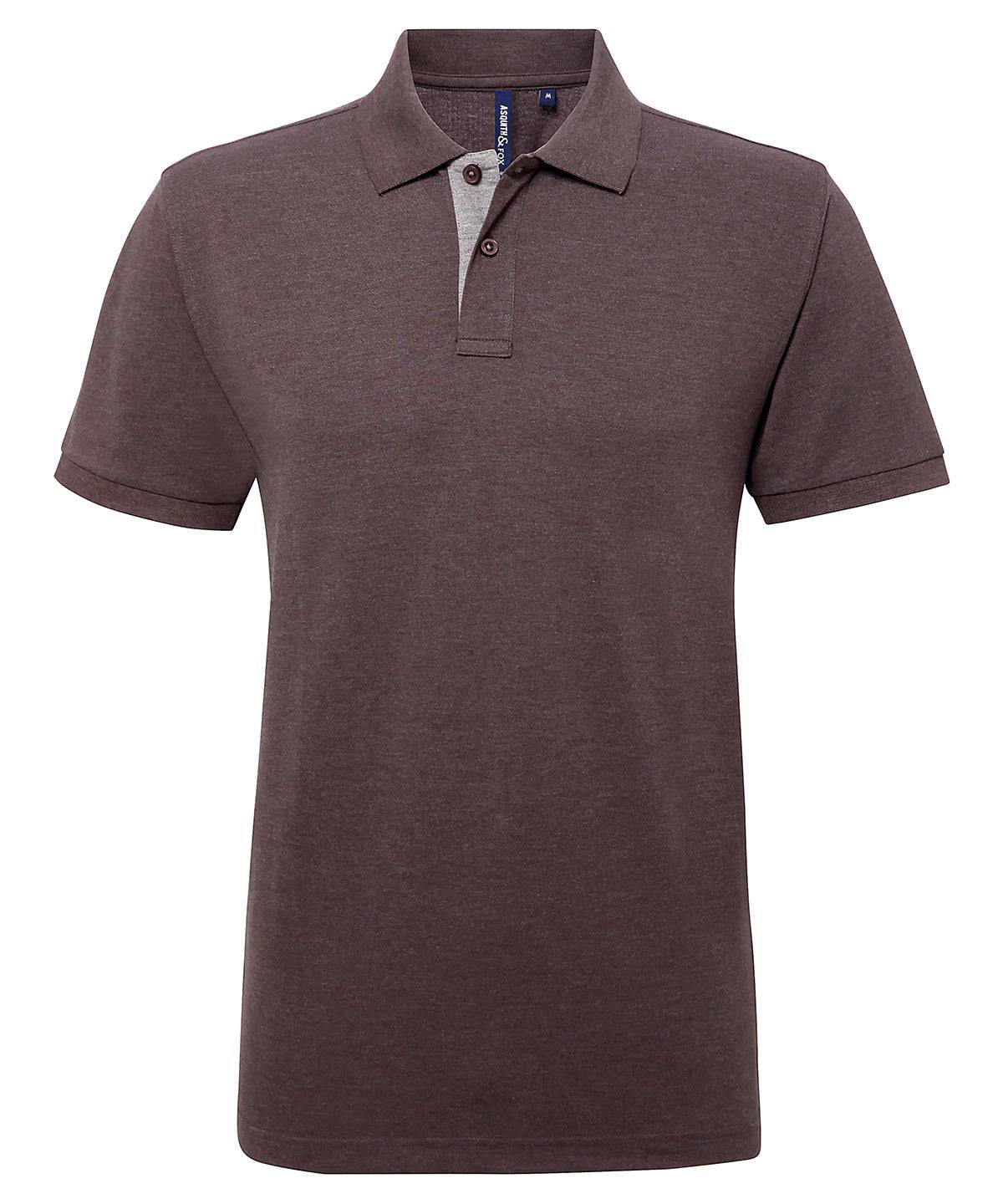 Load image into Gallery viewer, Charcoal/Heather Grey - Men&amp;#39;s classic fit contrast polo
