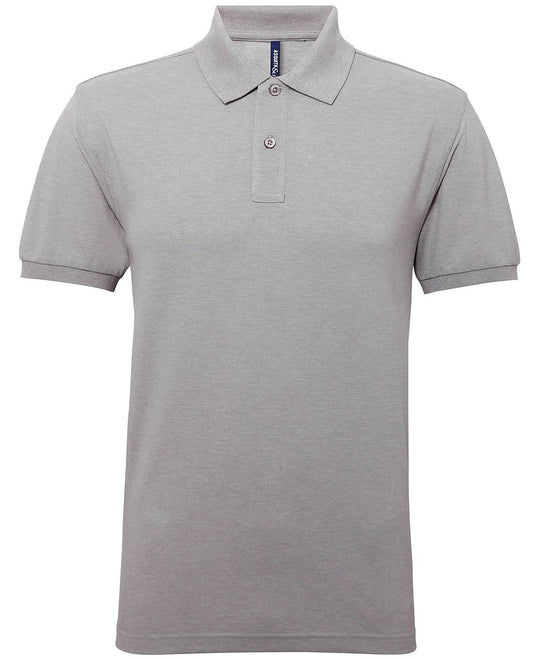 Load image into Gallery viewer, Heather Grey* - Men’s polycotton blend polo
