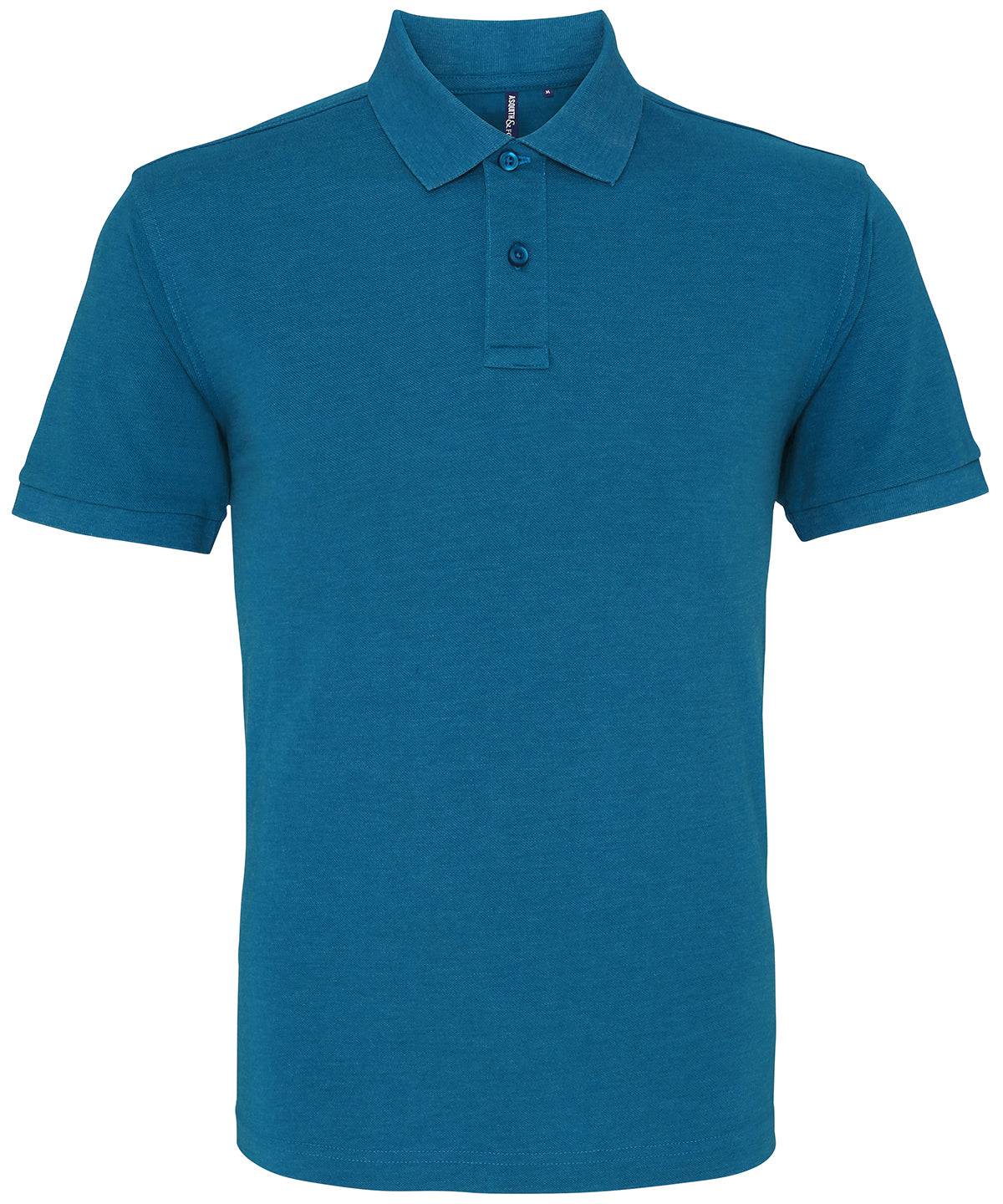 Load image into Gallery viewer, Teal Heather - Men&amp;#39;s polo

