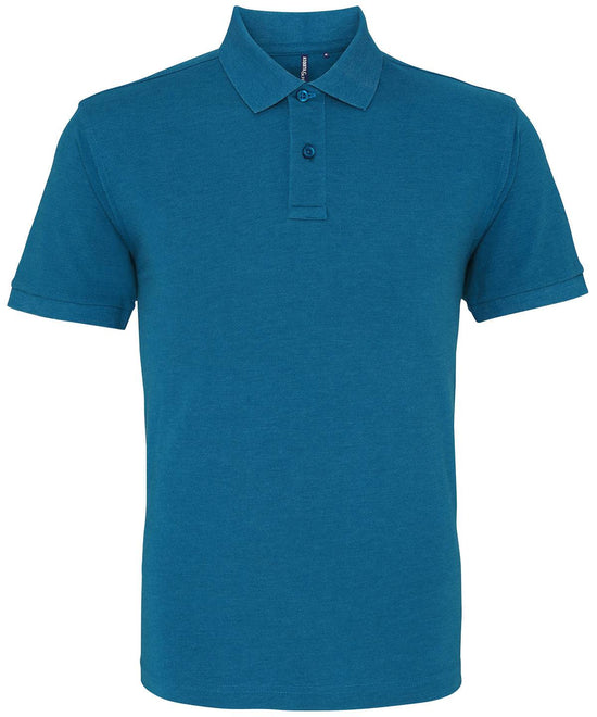 Teal Heather - Men's polo