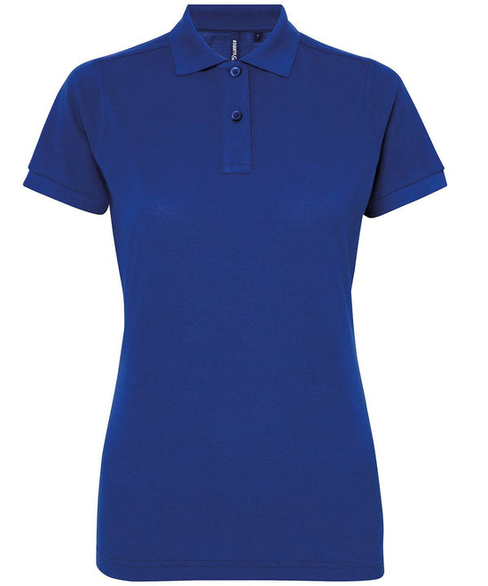 Load image into Gallery viewer, Navy - Women’s polycotton blend polo
