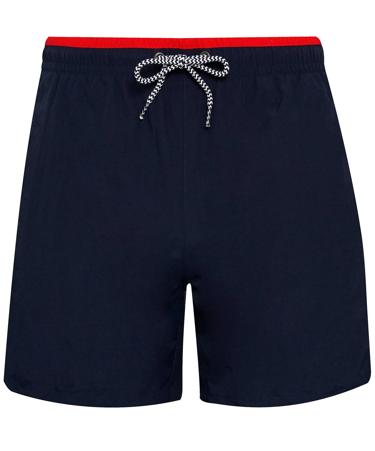 Load image into Gallery viewer, Navy/Red - Swim shorts
