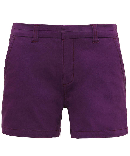 Purple - Women's chino shorts