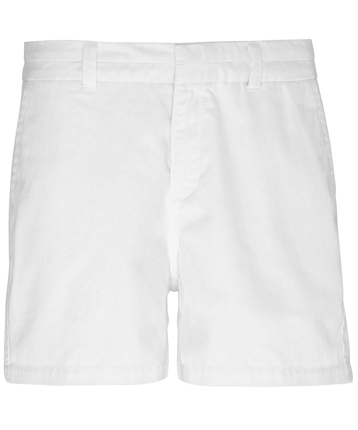 White - Women's chino shorts