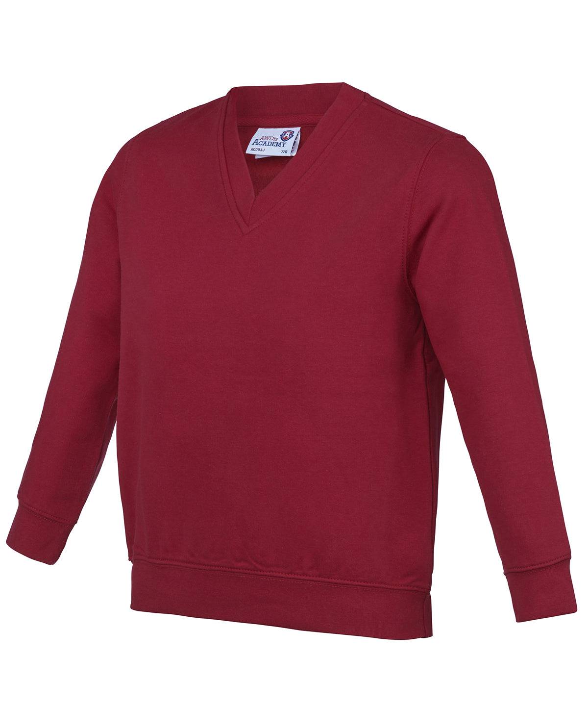 Academy Claret - Kids Academy v-neck sweatshirt