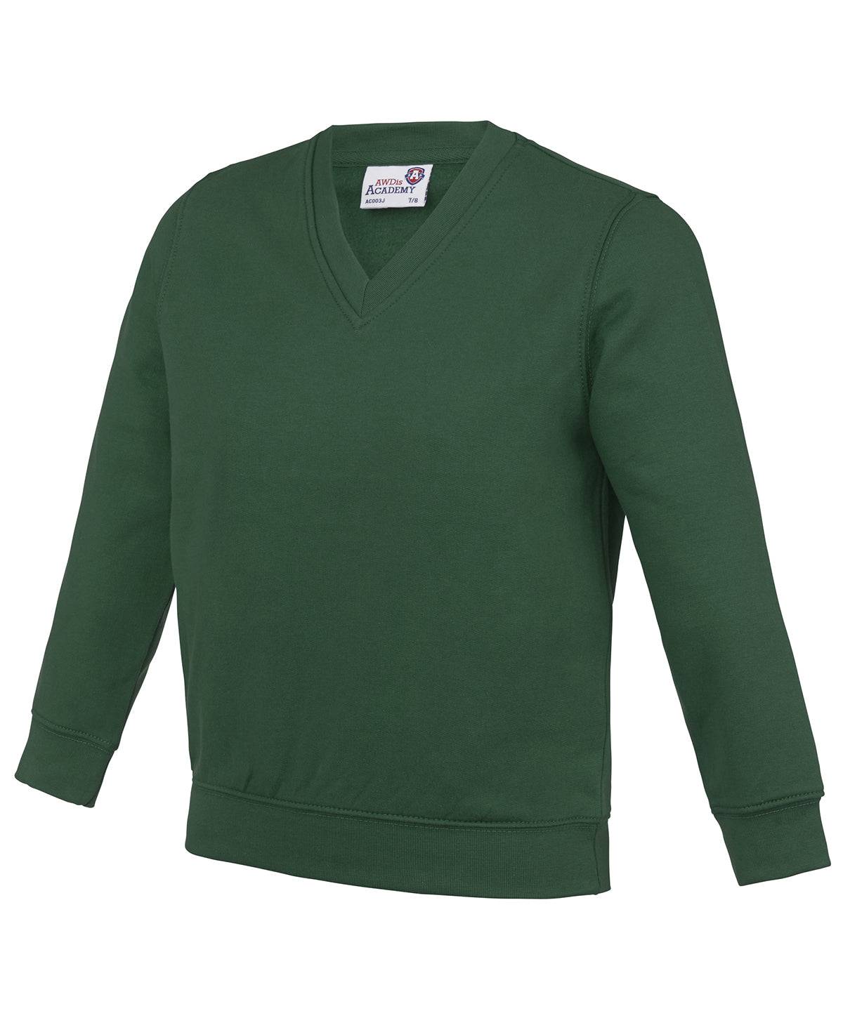 Academy Green - Kids Academy v-neck sweatshirt