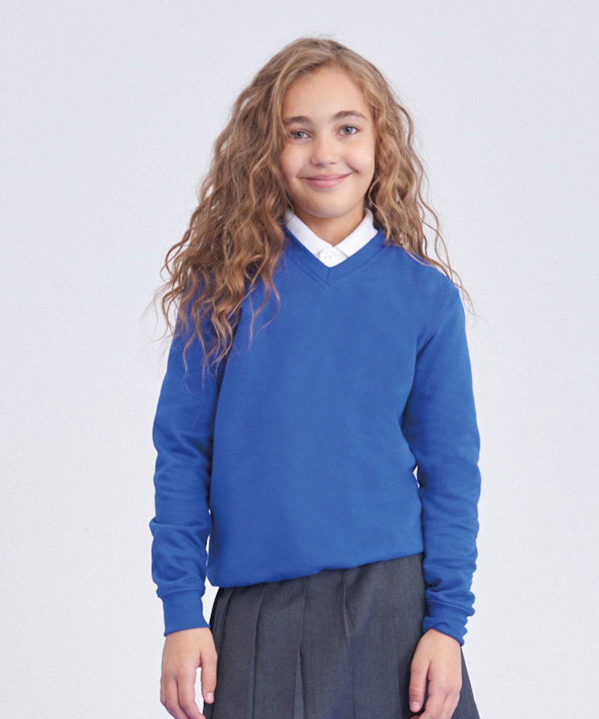 Load image into Gallery viewer, Academy Grey - Kids Academy v-neck sweatshirt
