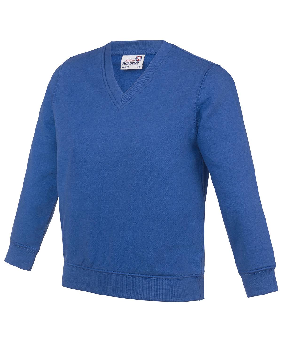 Academy Royal Blue - Kids Academy v-neck sweatshirt