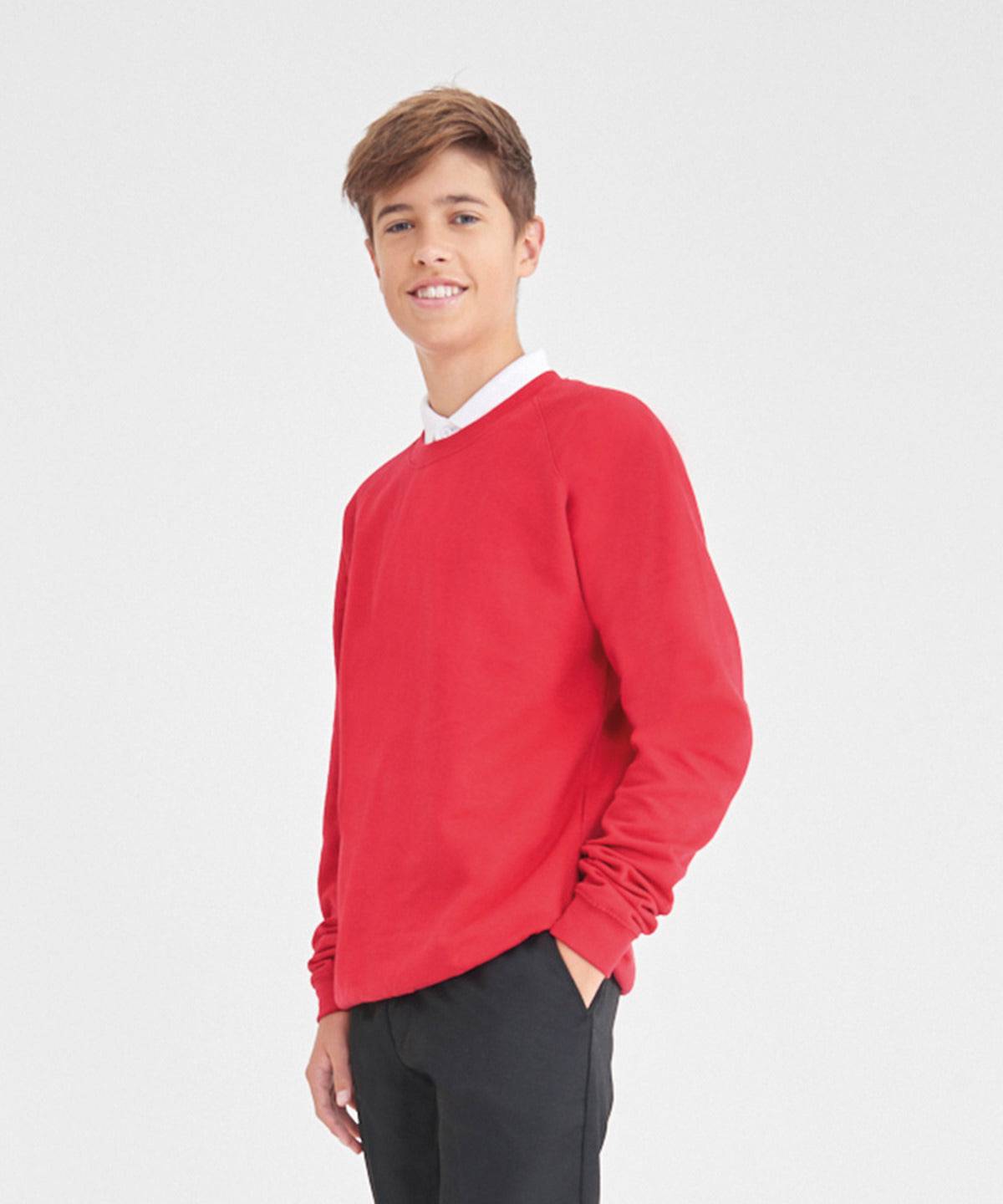 Load image into Gallery viewer, Academy Red - Senior Academy raglan sweatshirt
