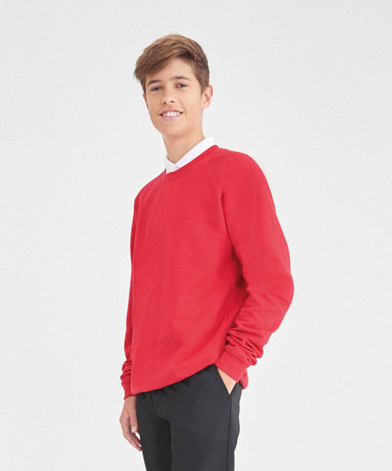 Academy Red - Senior Academy raglan sweatshirt