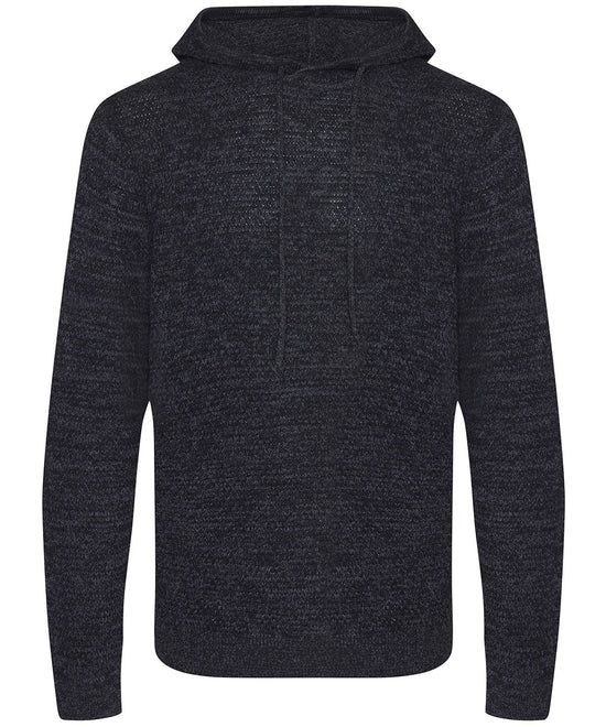 Charcoal/Black - Iguazu regen knitted hoodie