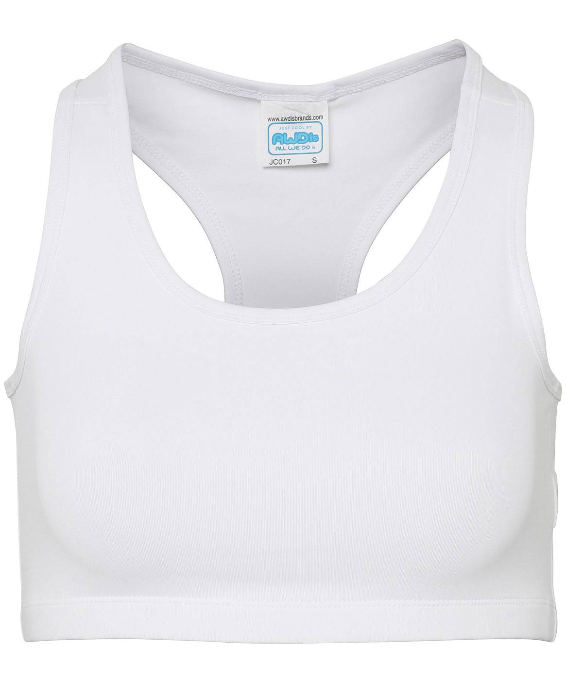 Arctic White - Women's cool sports crop top