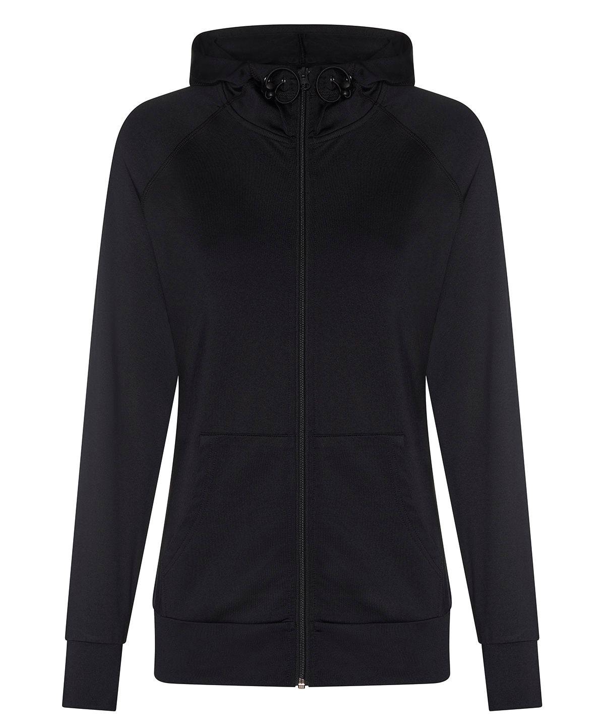 Jet Black - Women's cool contrast zoodie