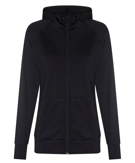 Jet Black - Women's cool contrast zoodie