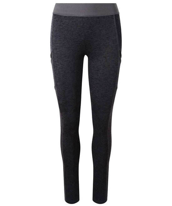 Black Slate Melange/Jet Black - Women's cool dynamic leggings