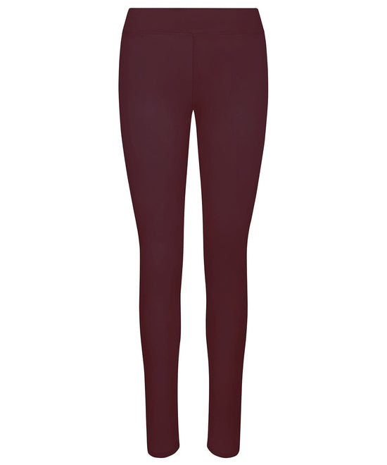 Burgundy - Women's cool workout leggings