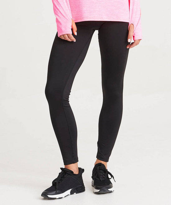 Jet Black - Women's cool workout leggings