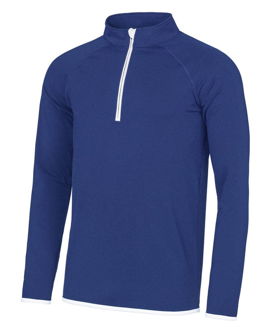 Royal Blue/Arctic White - Cool ½ zip sweatshirt