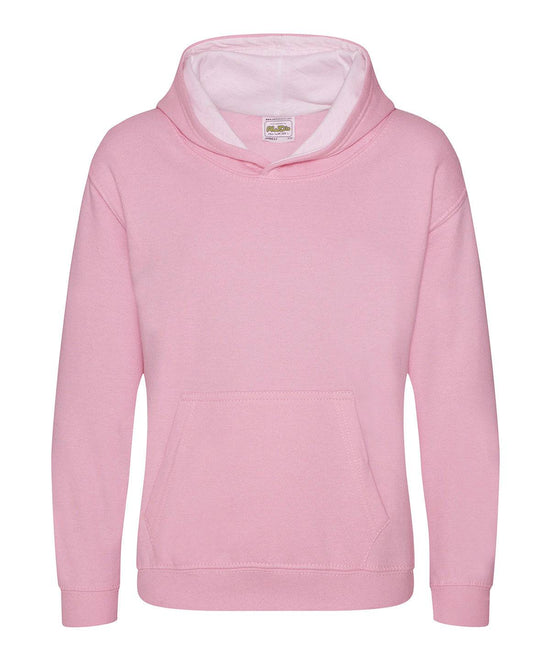 Baby Pink/Arctic White - Kids varsity hoodie