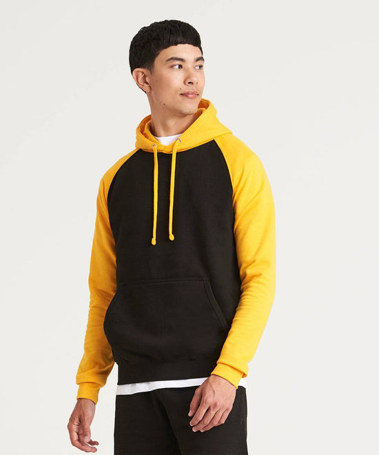 Jet Black/Gold - Baseball hoodie