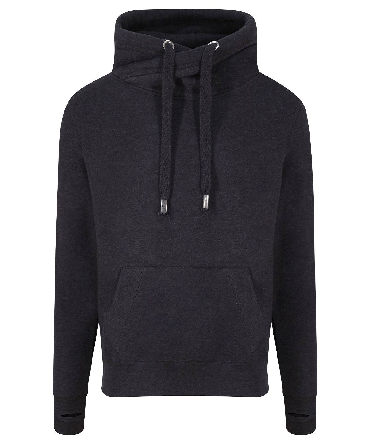 Black Smoke - Cross neck hoodie