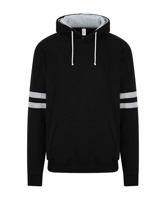 Deep Black/Heather Grey - Game day hoodie