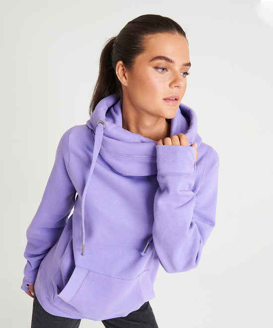 Digital Lavender - Cross neck hoodie