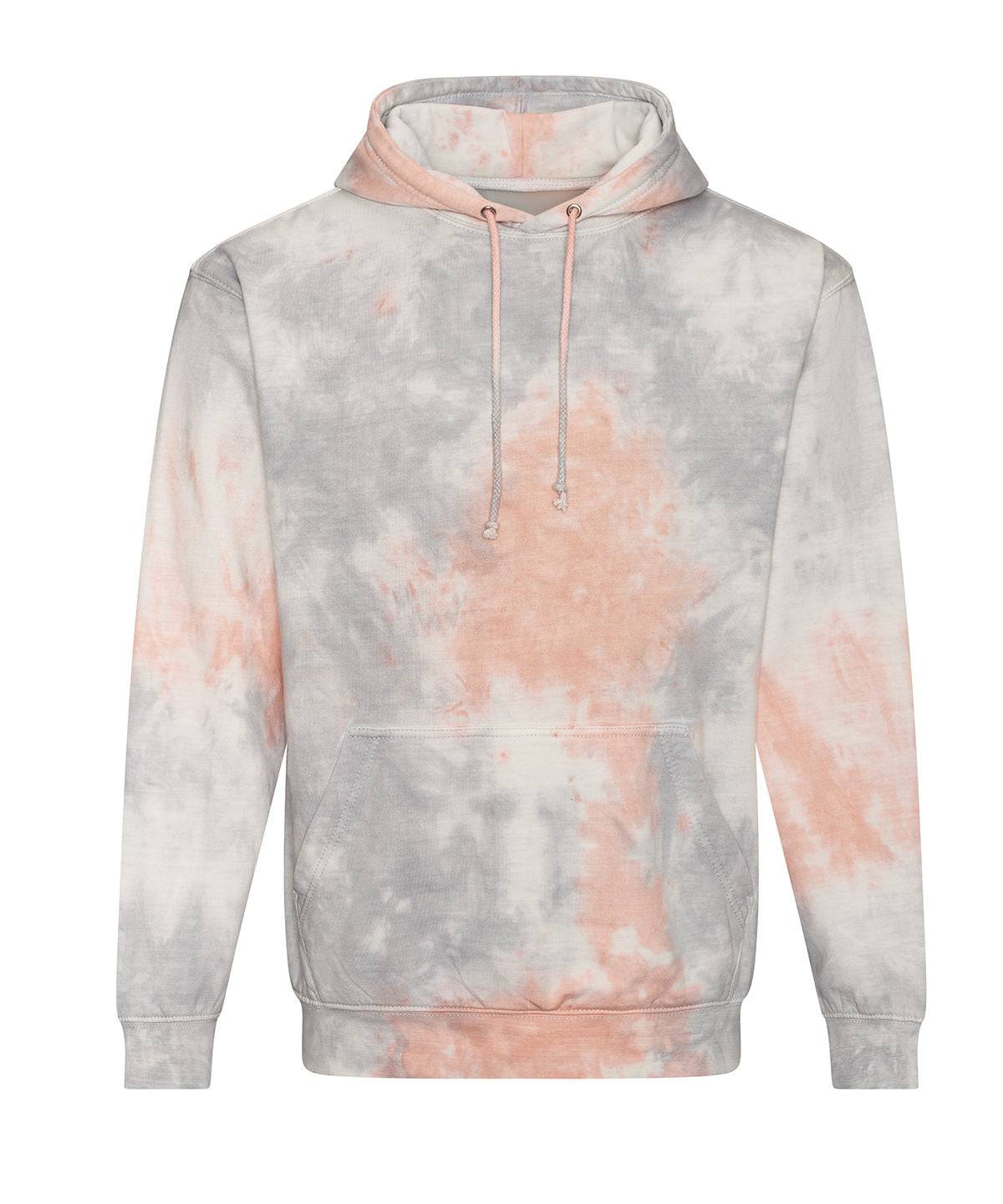 Grey Pink Marble - Tie dye hoodie