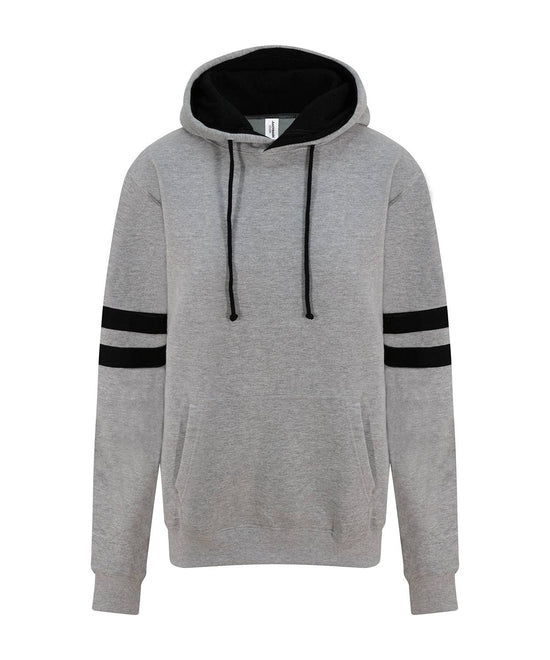 Heather Grey/Deep Black - Game day hoodie