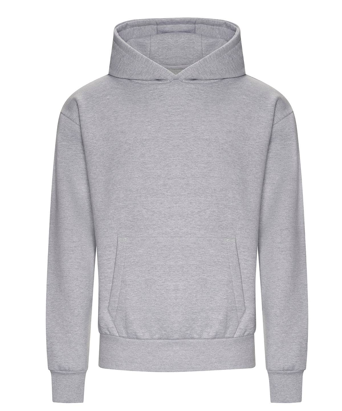 Heather Grey - Heavyweight signature boxy hoodie